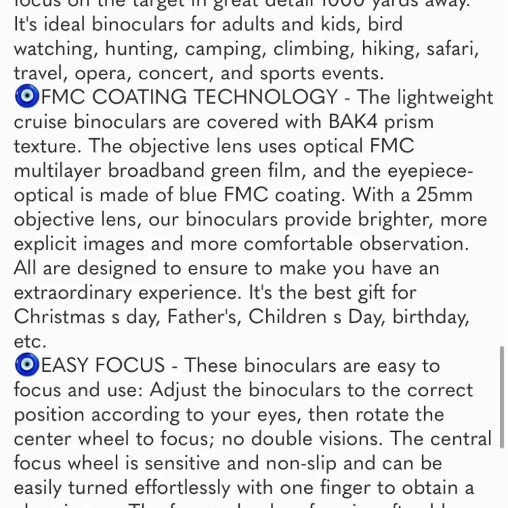 200x25 Compact Binoculars for Adults and Kids, High Powered Mini Pocket
